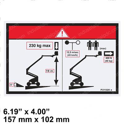 Picture of Decal - Floor Height Load