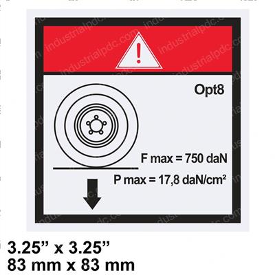 Picture of Decal-Wheel Load-Optimum 8