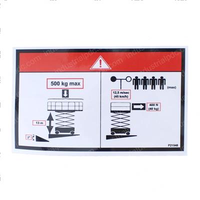 Picture of Decal - Floor Height Load Label