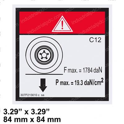 Picture of Decal - Load on One Wheel
