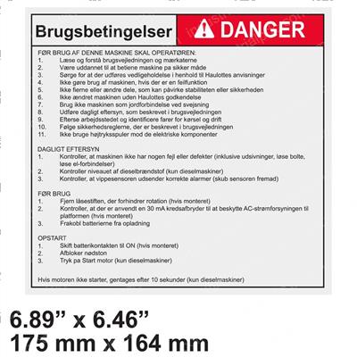 Picture of Decal - Warning Instructions