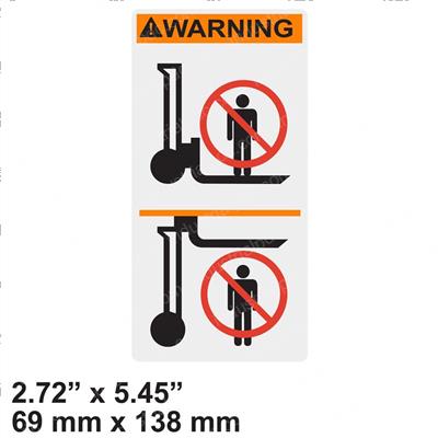 Picture of Decal - Fork Warn. Small