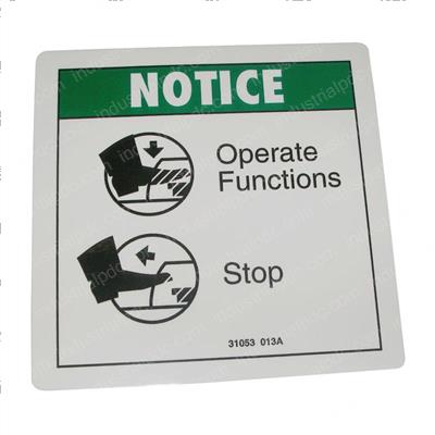 Picture of Decal - Notice Foot Switch