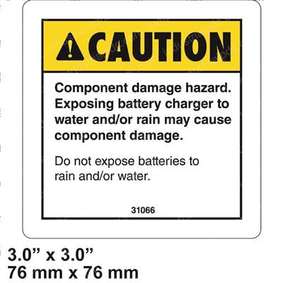Picture of Decal Caution Compn.damage