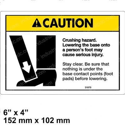 Picture of Decal - Crushing Hazard