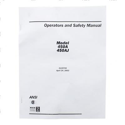 Picture of Manual, 450a Operator