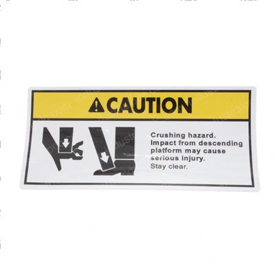 Picture of Decal Caution Foot/Hand Crush