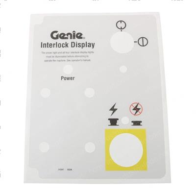 Picture of Decal Label Interlock Display
