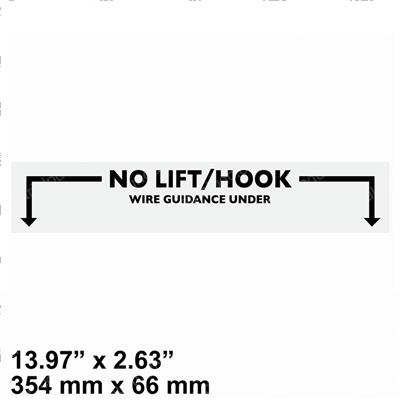 Picture of Decal - No Lift/Hook