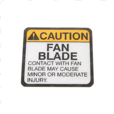 Picture of Nameplate Caution Fan Blade