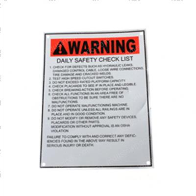 Picture of Nameplate Warning
