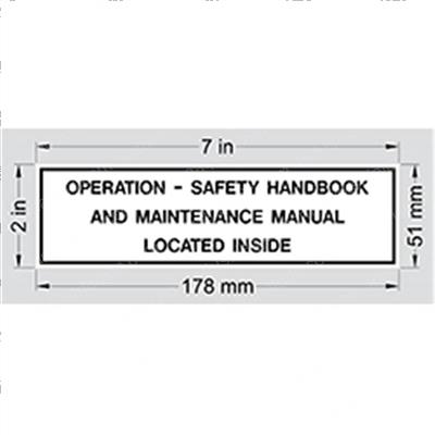 Picture of Nameplate- Operation Handbook