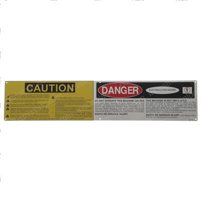Picture of Decal Caution + Danger 25%