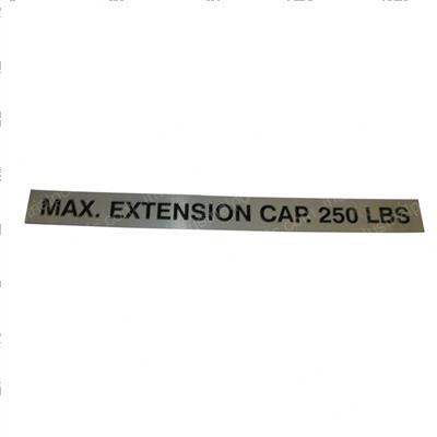 Picture of Nameplate Ext Cap 250lbs