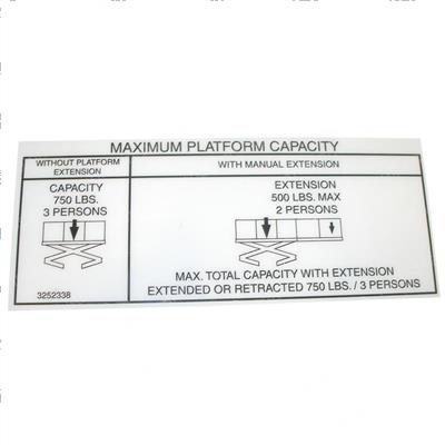 Picture of Nameplate (500/750# Cap)