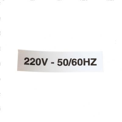 Picture of Nameplate 220v-50/60hz