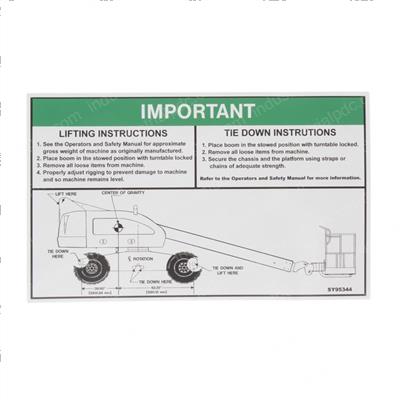 Picture of Decal - Lift Diagram (400)