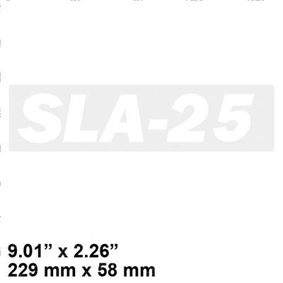 Picture of Decal - Model Height Sl25