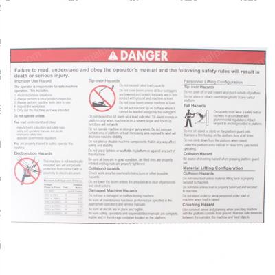 Picture of Decal Danger Gen Safety Gcp
