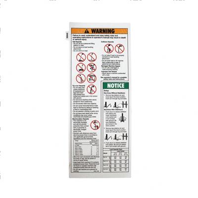 Picture of Decal Warning Safety Slc