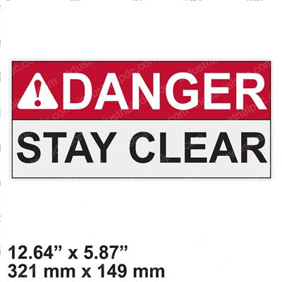 Picture of Decal - Rear Stay Clear