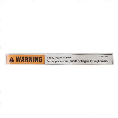 Picture of Decal Warning Injury Hazard