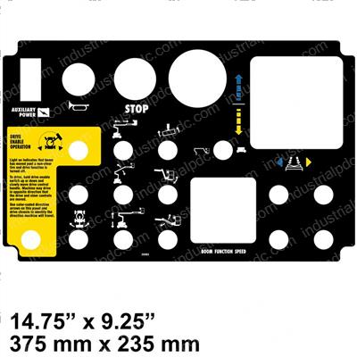 Picture of Decal - Platform Control Panel