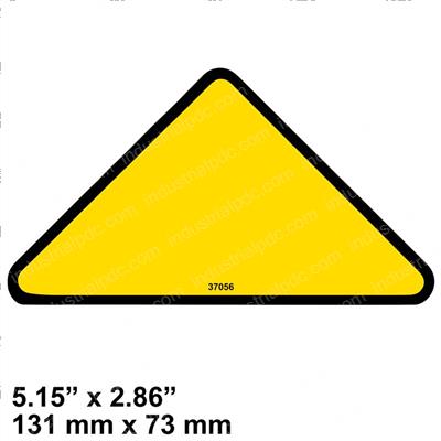 Picture of Decal - Triangle Yellow
