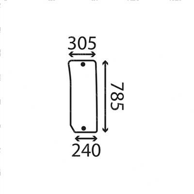 Picture of Tractor Cab Front Glass