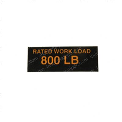 Picture of Decal - Rated Work Load 800lbs