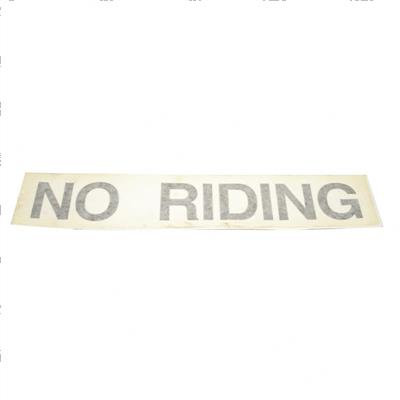 Picture of Decal No Riding Blk