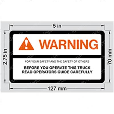 Picture of Decal - Warning