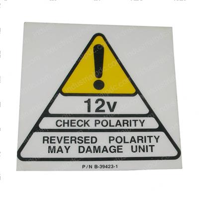 Picture of Decal - Caution Polarity