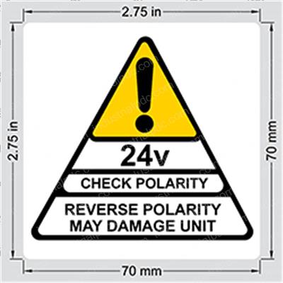 Picture of Decal - Caution Polarity