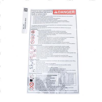 Picture of Decal Danger General Hazards