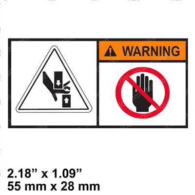 Picture of Decal - Finger Crush Warning