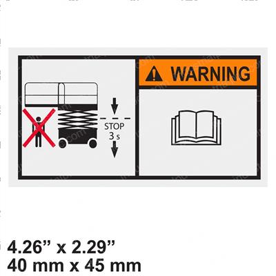 Picture of Decal - Platform Lowering 3s