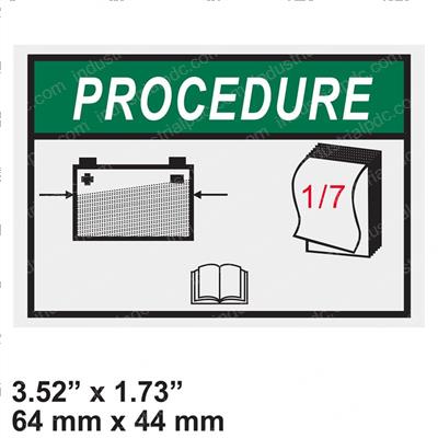Picture of Decal - Procedure 1/7