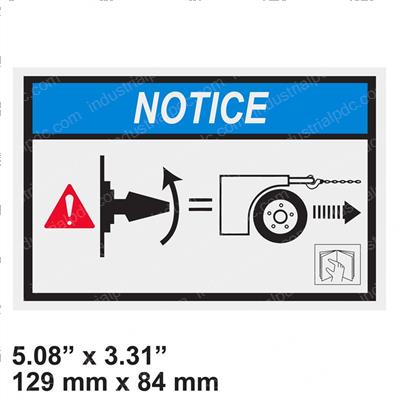 Picture of Decal - Brake Release Warning