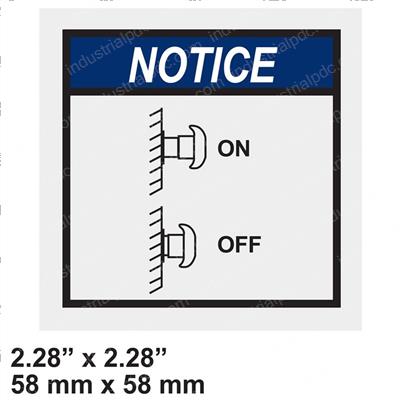 Picture of Decal - Notice on Off
