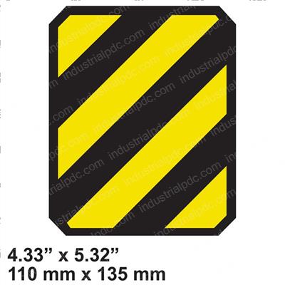 Picture of Decal - Yellow Black Caution