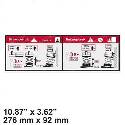 Picture of Decal - Floor Height + Load