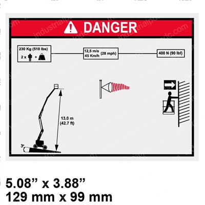 Picture of Decal - Danger Loadheight Warn