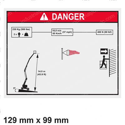 Picture of Decal - Height Load Warning