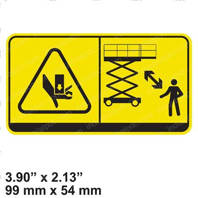 Picture of Decal - Caution Crushing Body