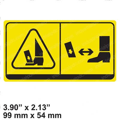 Picture of Decal - Foot Crush Warning