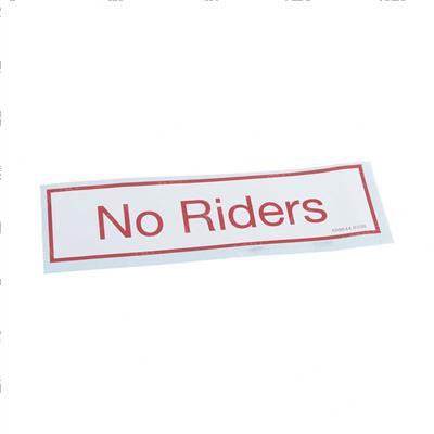 Picture of Decal No Riders