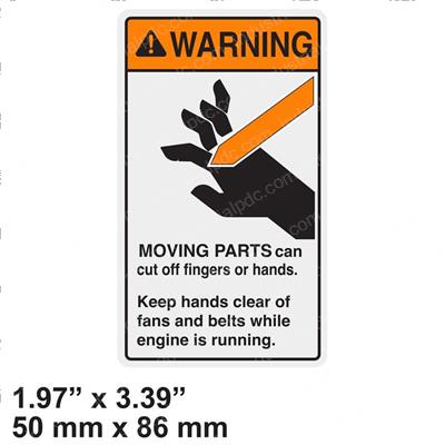 Picture of Decal - Warning Moving Parts