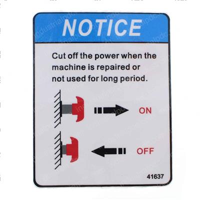 Picture of Decal - Main Power Switch Op