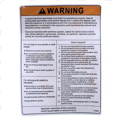 Picture of Decal - Warning